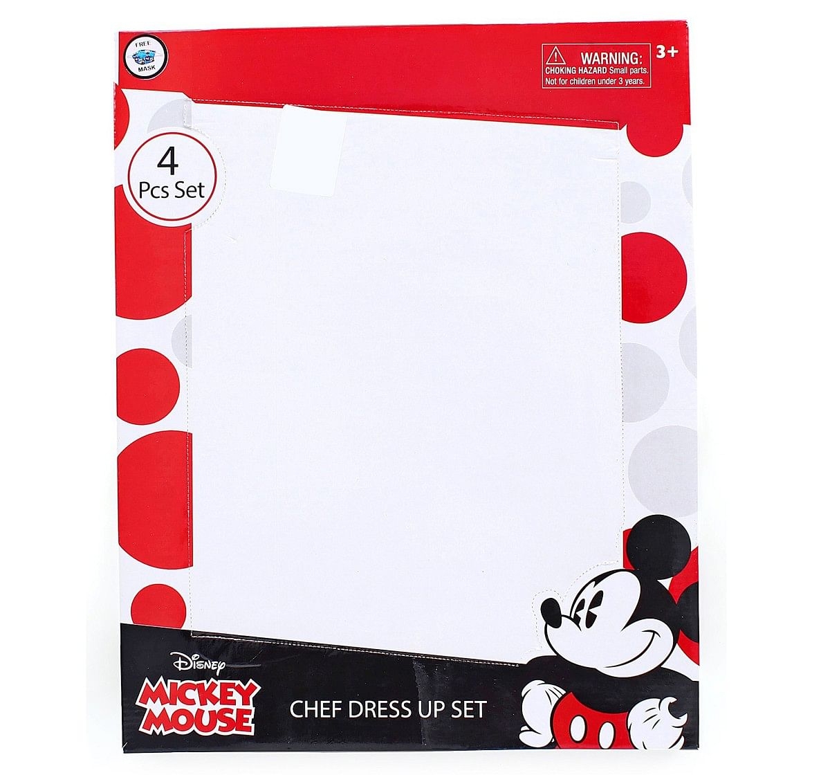 Ramson Mickey Chef Apron set of 4 pieces with free Mask Multicolor 2Y+