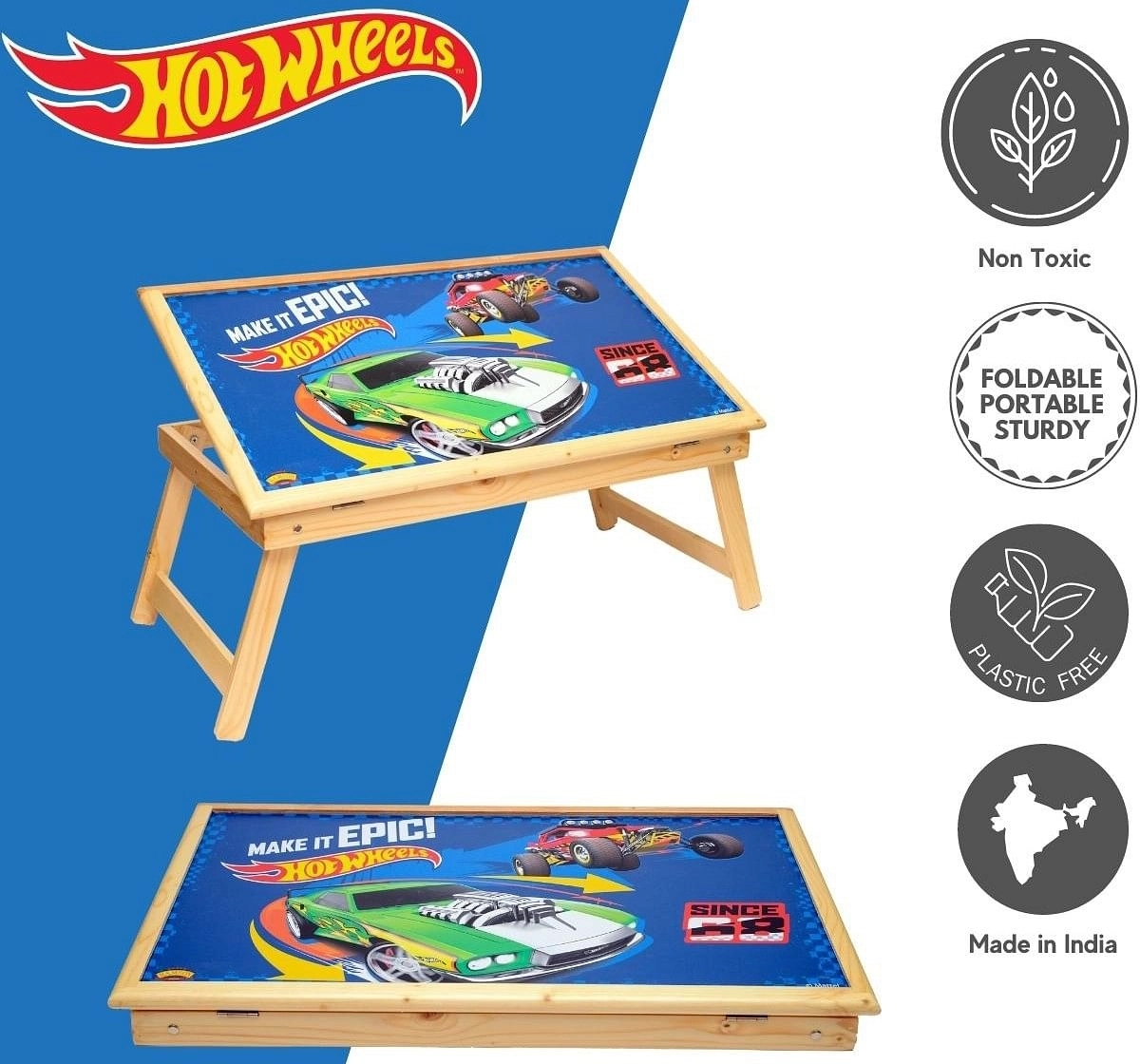 Ramson Hotwheels Portable Desk Table Multicolor 2Y+