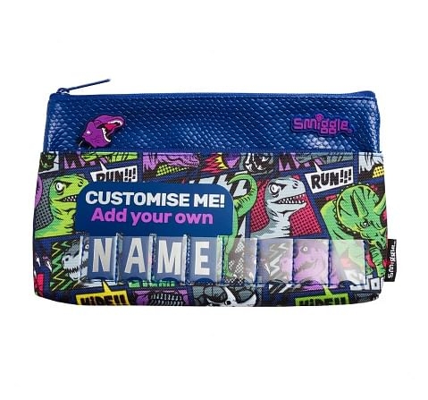 Smiggle Bright Side All Rounder Id Pencil Case for Kids 3Y+, Blue