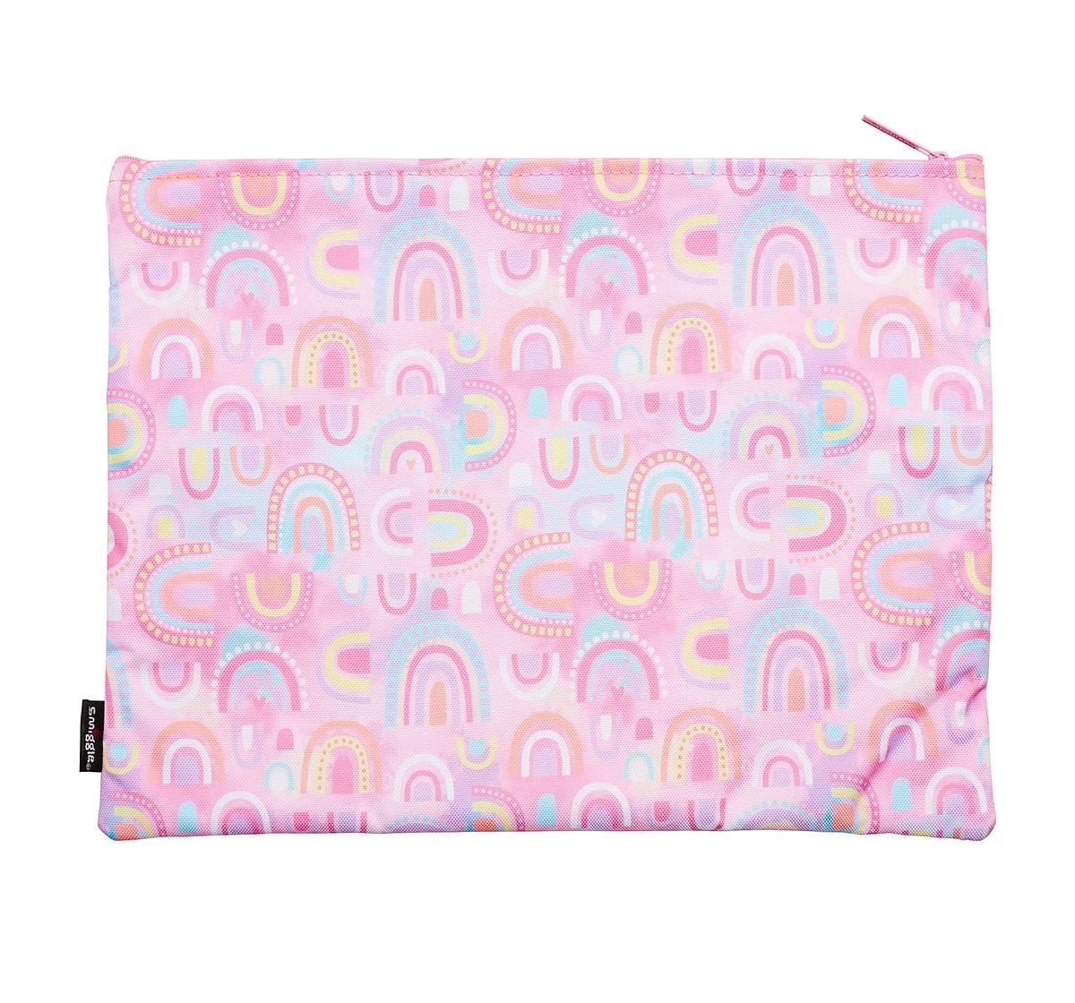 Smiggle Bright Side A4 Id Pencil Case for Kids 3Y+, Pink