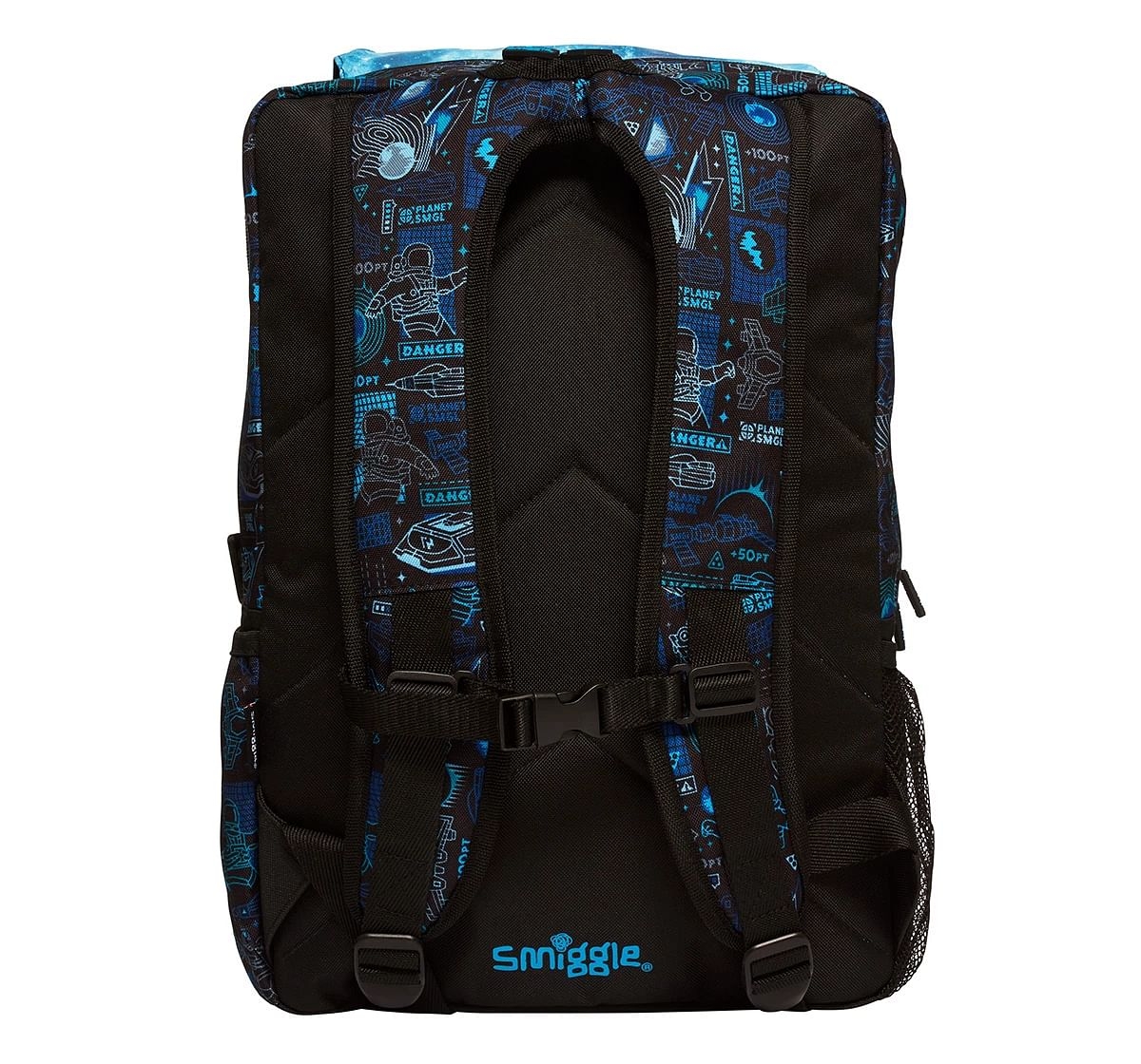 Smiggle Bright Side Foldover Attachable Colourful Printed Bag for Kids, 18 inches, 3Y+