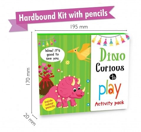 Hellofriend Books Foldable Dinosaur Curious to play Activity Pack Multicolor 4Y+