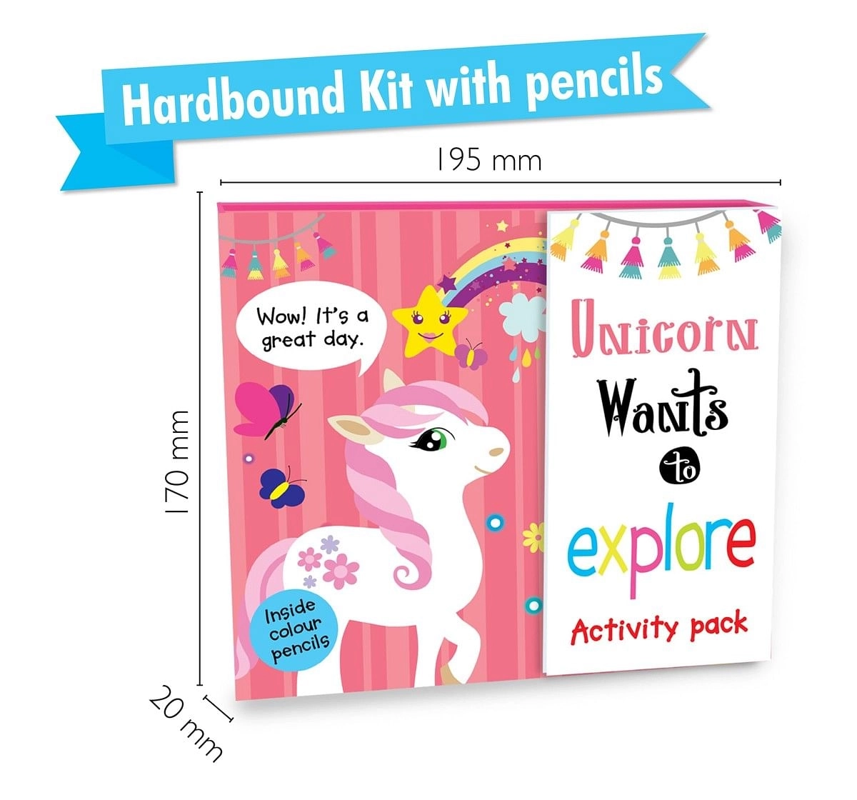 Hellofriend Books Foldable Unicorn wants to Explore Activity Pack Multicolor 4Y+