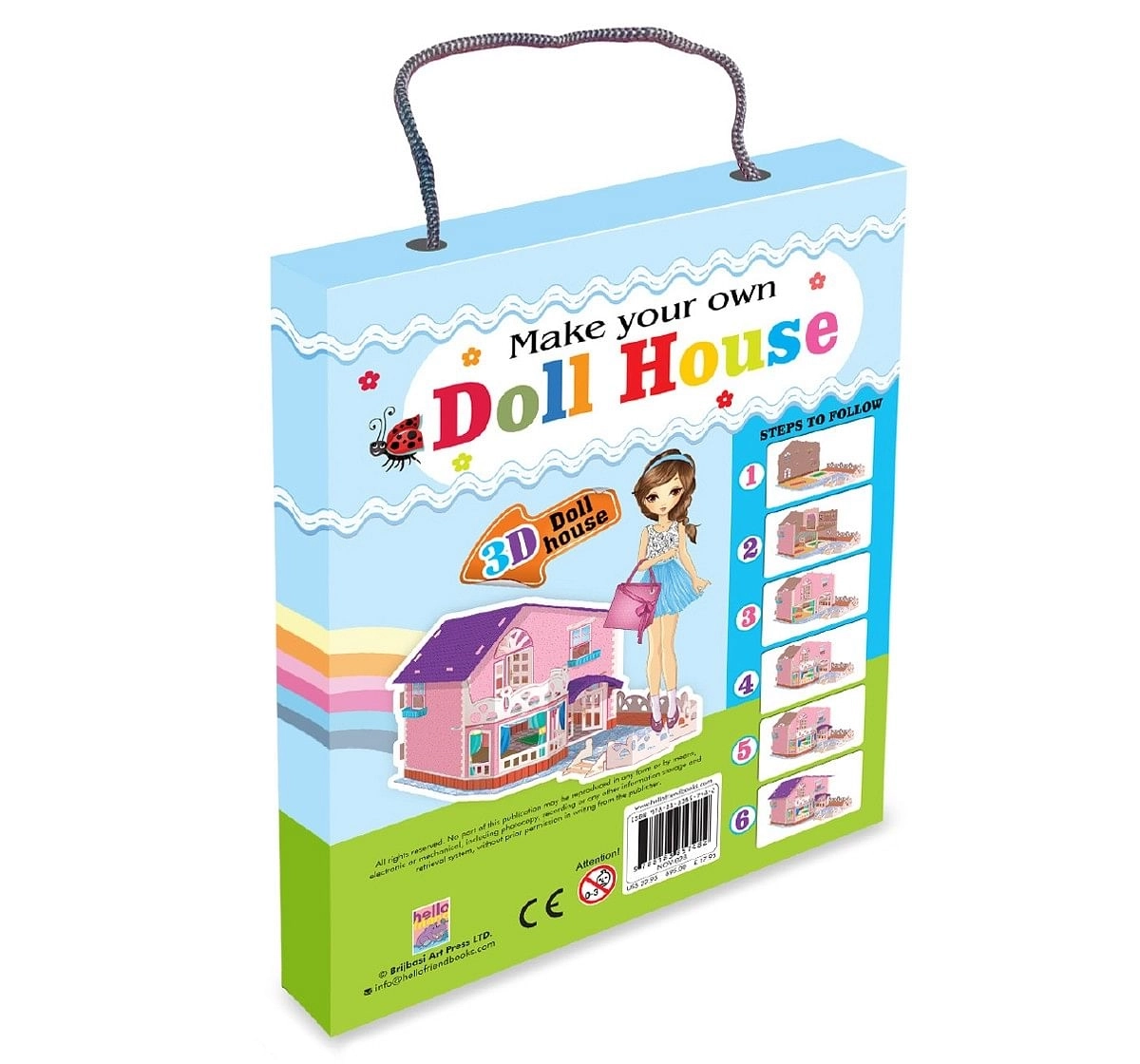 Hellofriend Books 3D Doll House Soft Cover Book Multicolor 5Y+