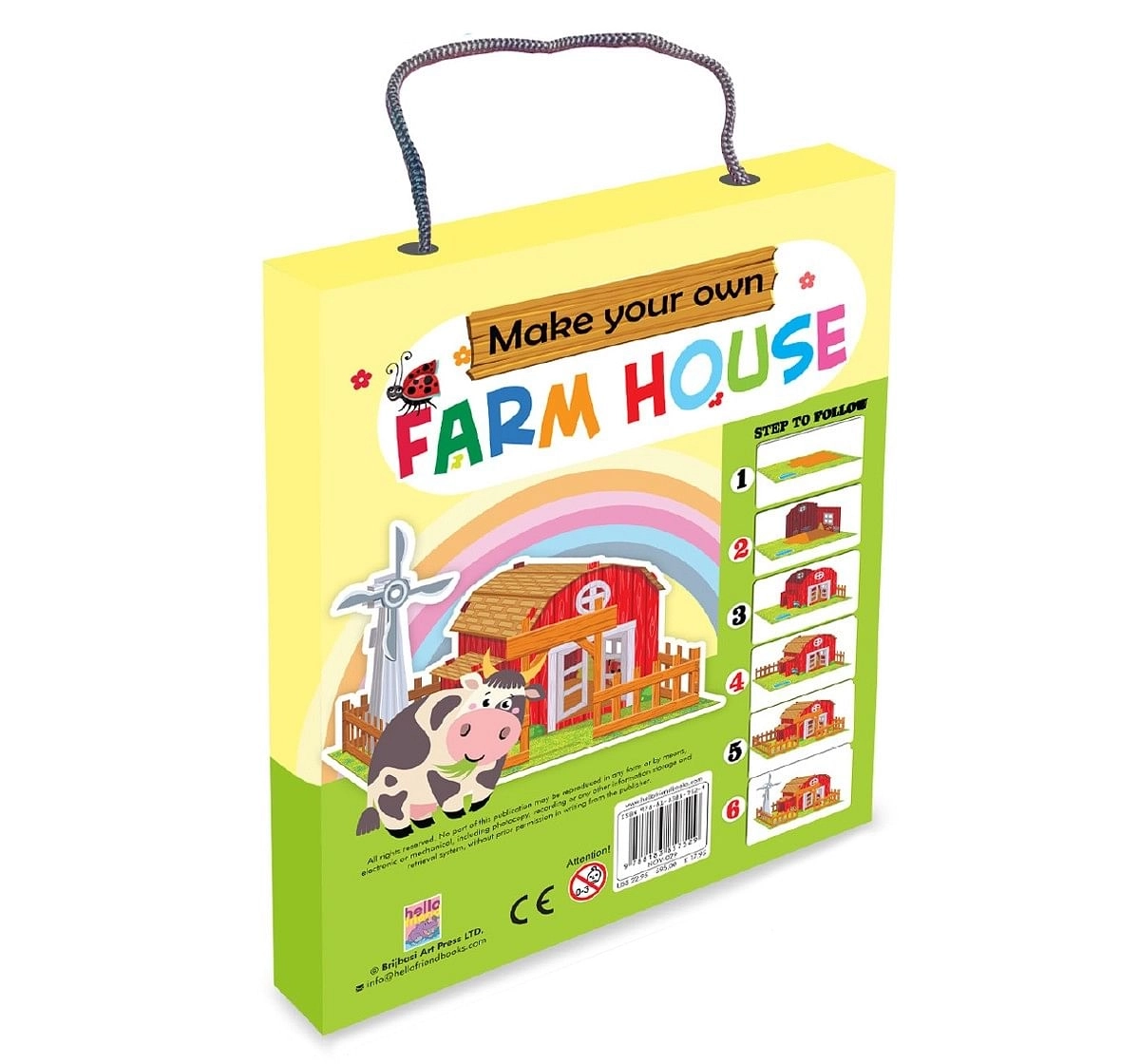 Hellofriend Books 3D Farm House Soft Cover Multicolor 4Y+