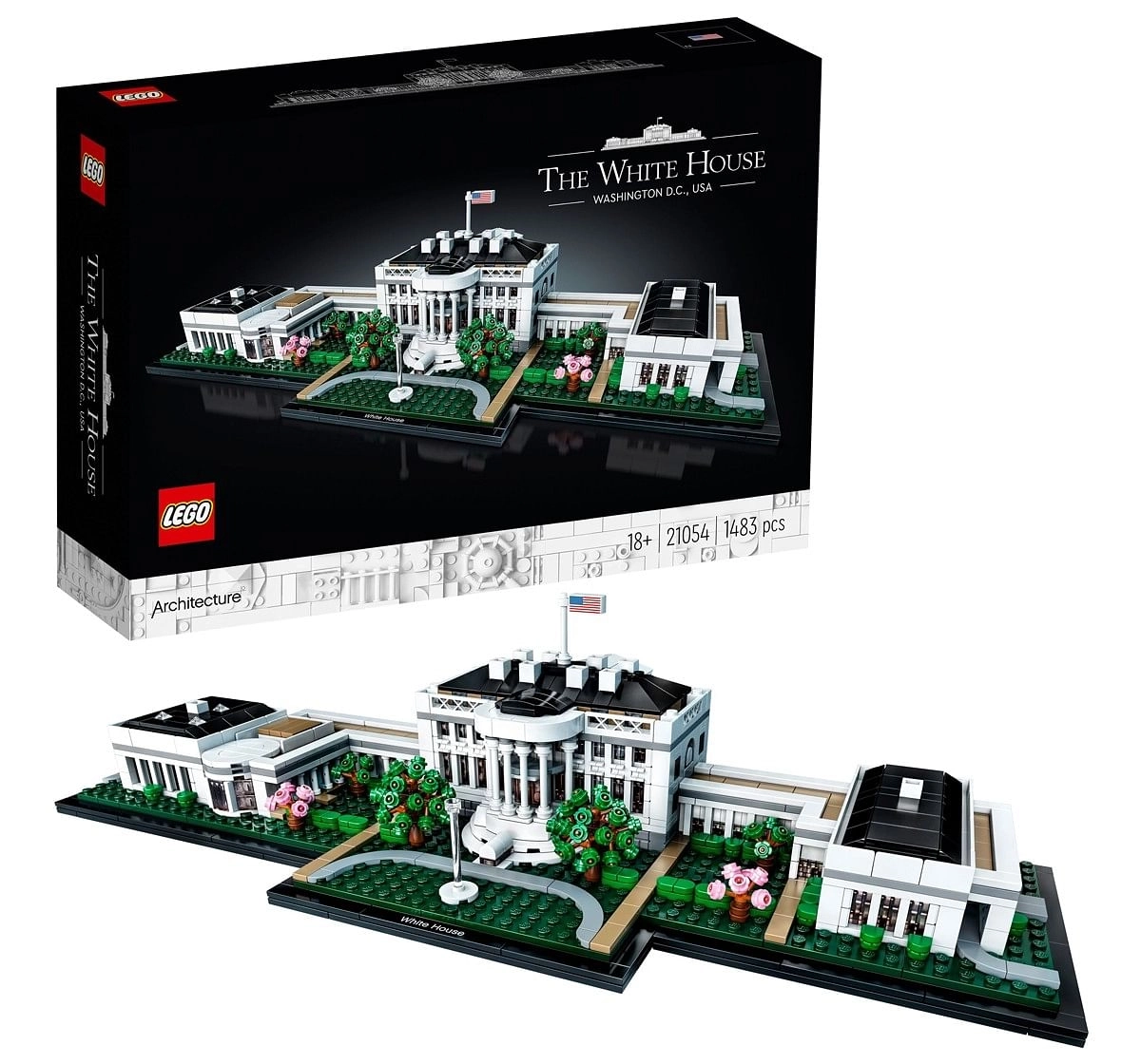 LEGO Architecture Collection The White House 21054 Building Kit 1483 Pieces Multicolor 18Y+
