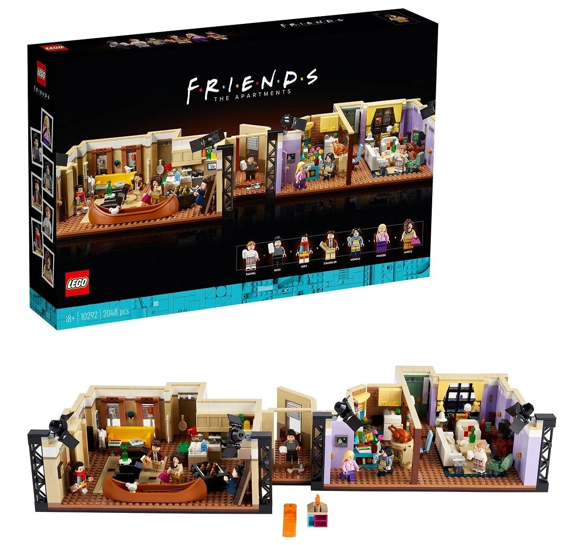 LEGO The Friends Apartments 10292 Building Kit (2,048 Pieces), Multicolor