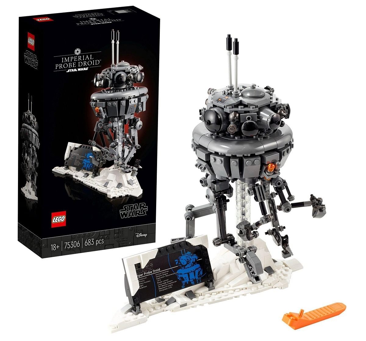 LEGO Star Wars Imperial Probe Droid 75306 Collectible Building Kit 683 Pieces Multicolor 18Y+