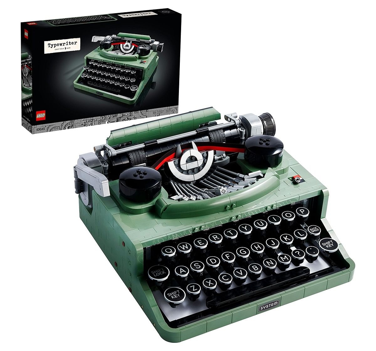 Lego Ideas Typewriter 21327 Building Kit; Great Gift Idea For Writers 2079 Pieces Multicolor 18Y+