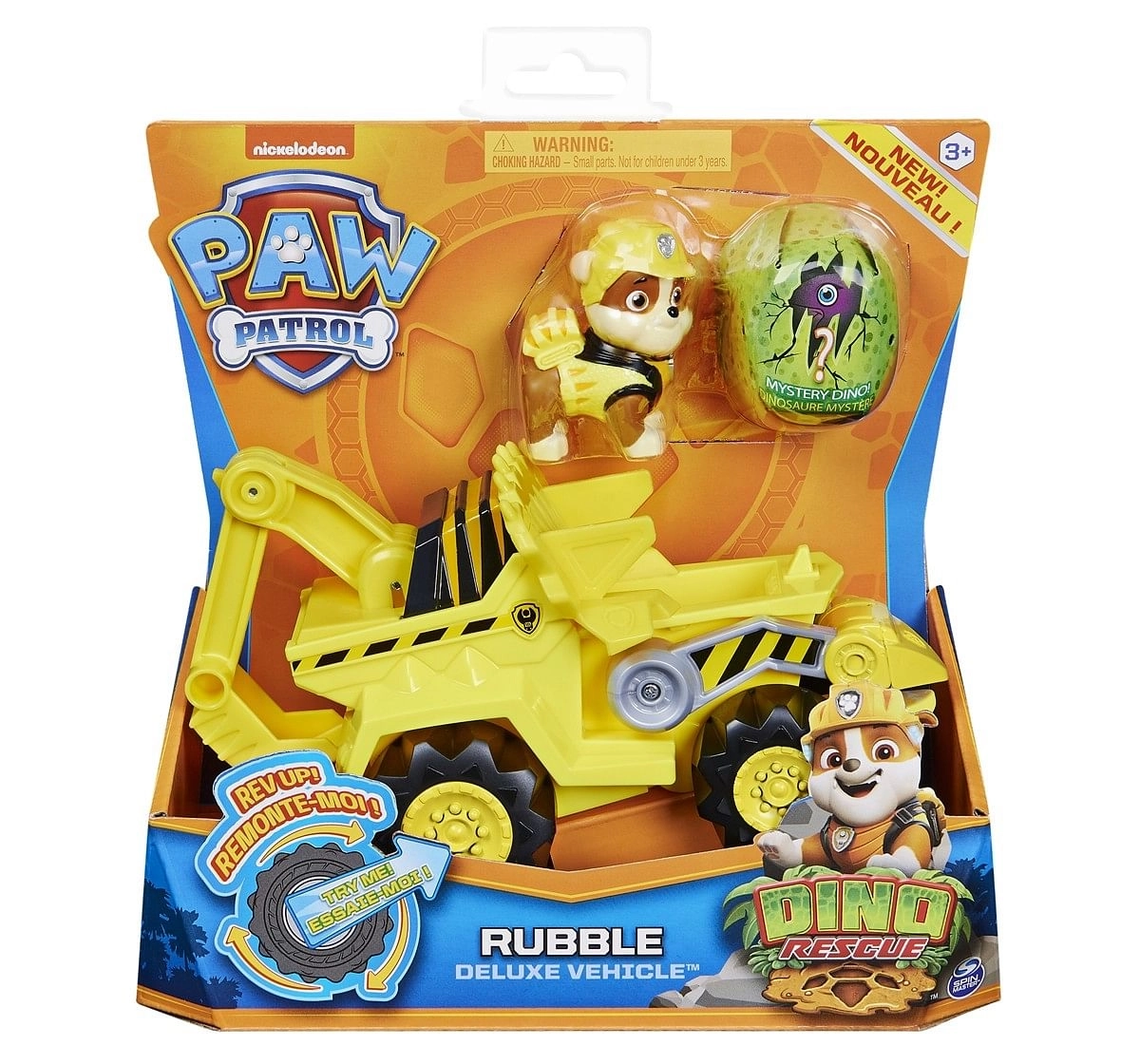 Paw Patrol Theme Vehicle Dino Rubble Chase Yellow 3Y+