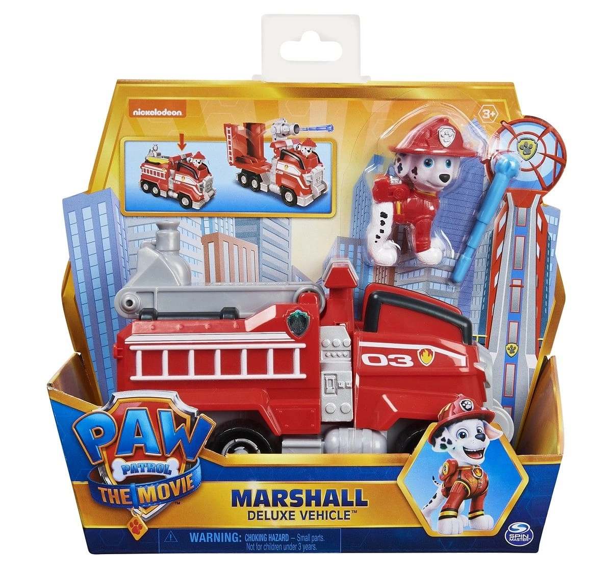 Paw Patrol Theme Vehicle Movie Marshall Chase Red 3Y+