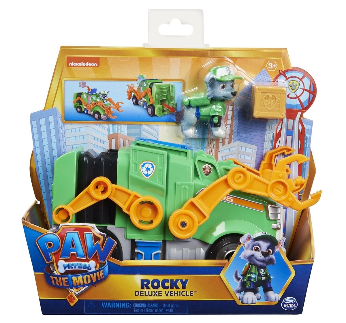 Paw Patrol Theme Vehicle Movie Rocky Chase Green 3Y+
