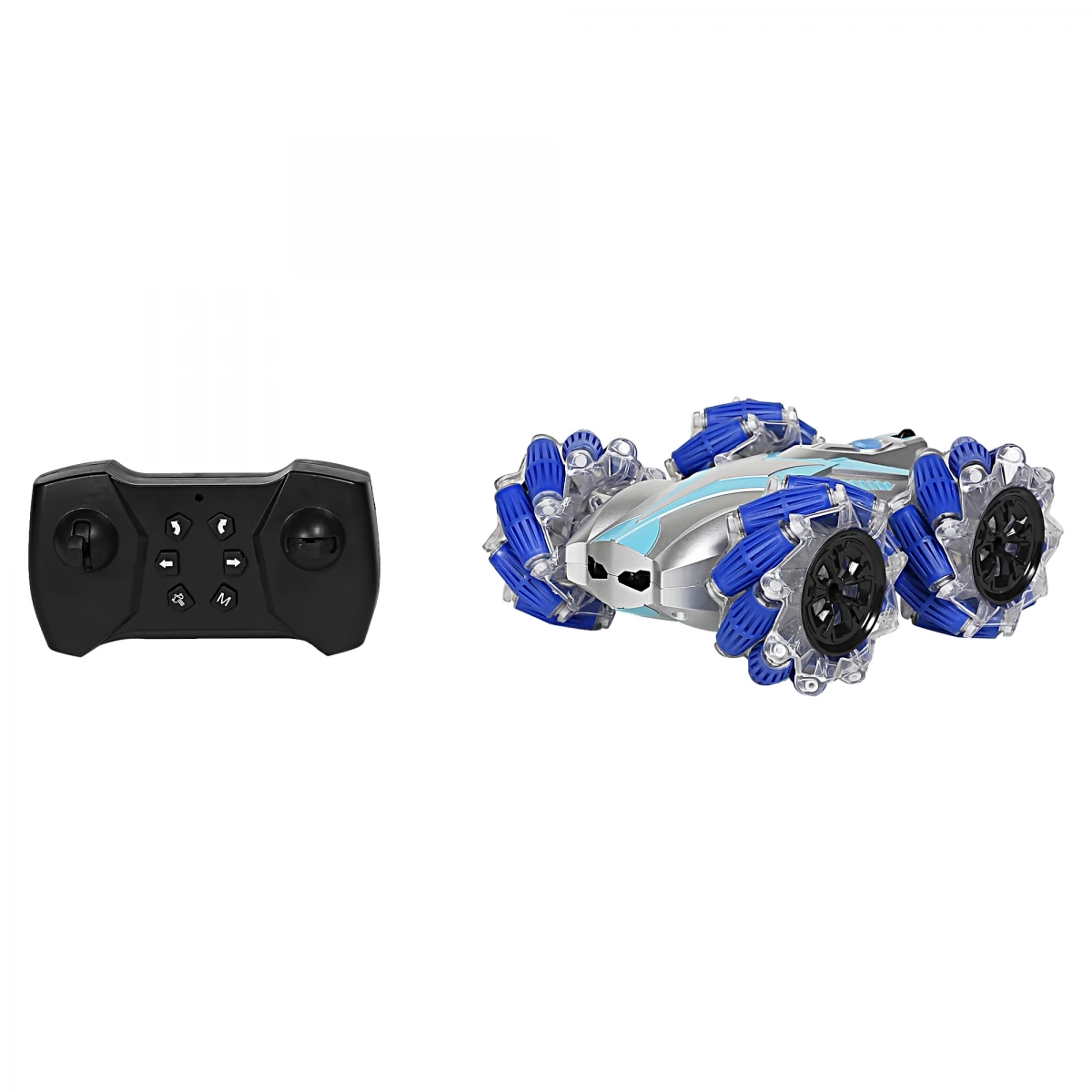 Electrobotic Stunt Rc Car With Drifting Wheels And Cool Water Smoke With 2.4 Ghz Remote Control, 3.7 V Rechargeable Battery Blue 4Y+