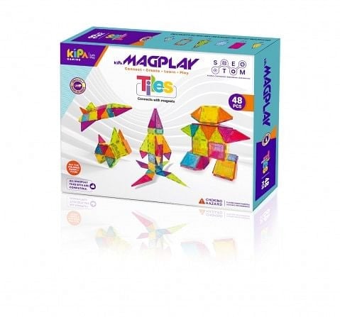 Kipa MagPlay Tiles 48 pieces Learning Educational Toy Multicolor 3Y+