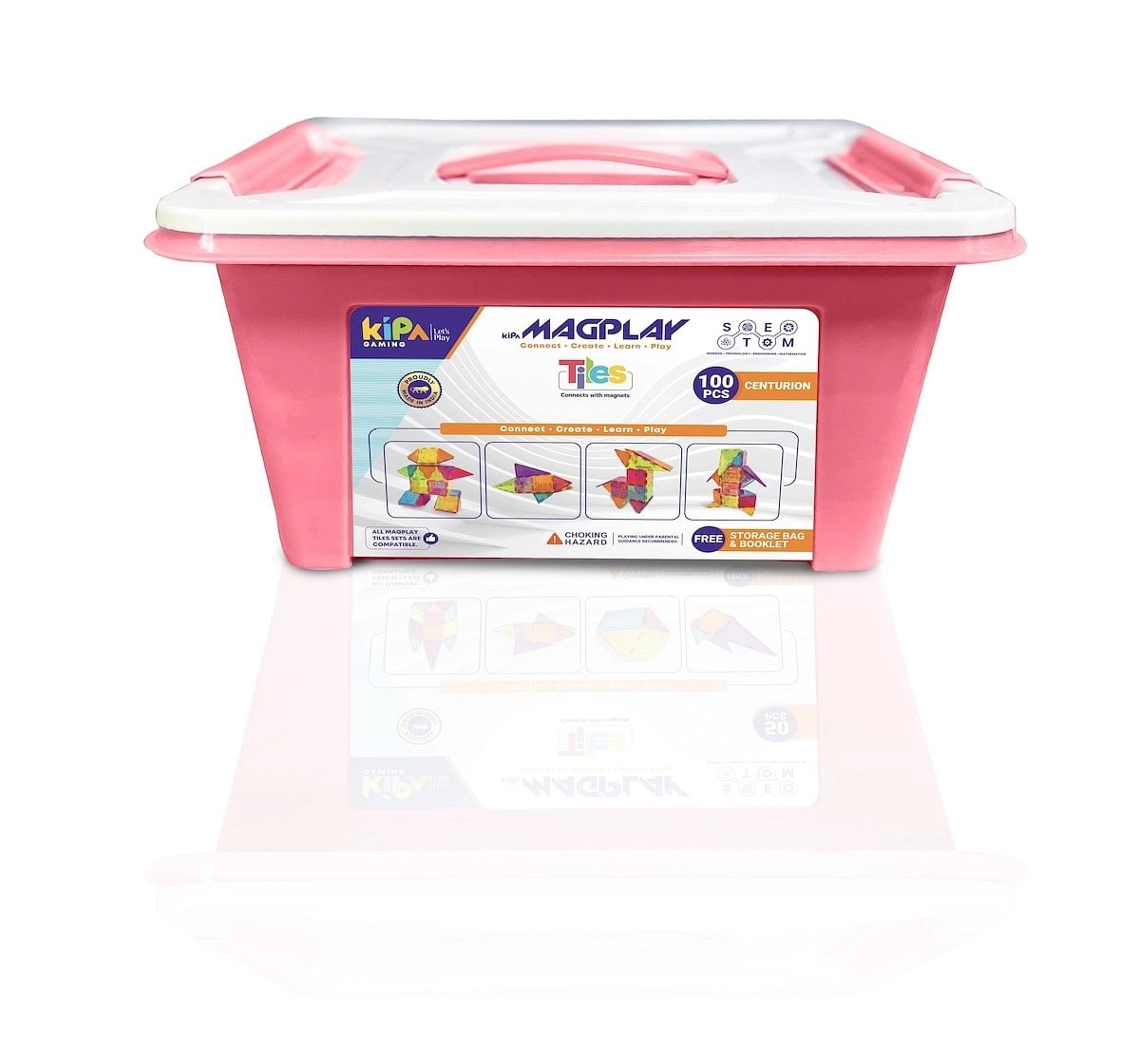 Kipa MagPlay Tiles Centurian 100 pieces Learning Educational Toy Multicolor 3Y+