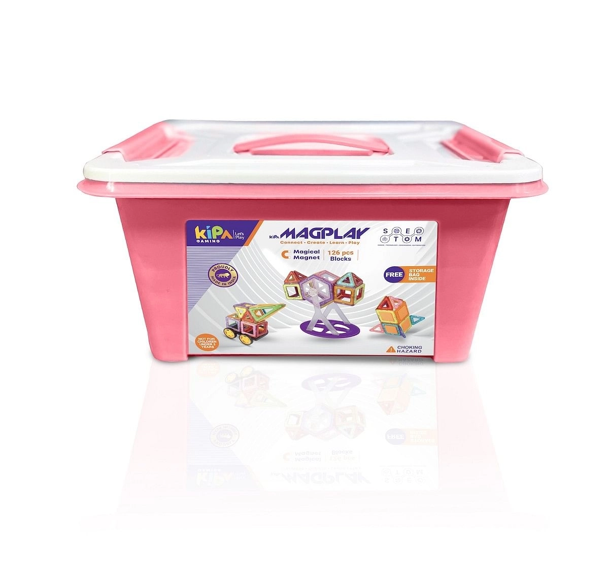 Kipa MagPlay Blocks 126 pieces Puzzle for Great Learning Multicolor 3Y+