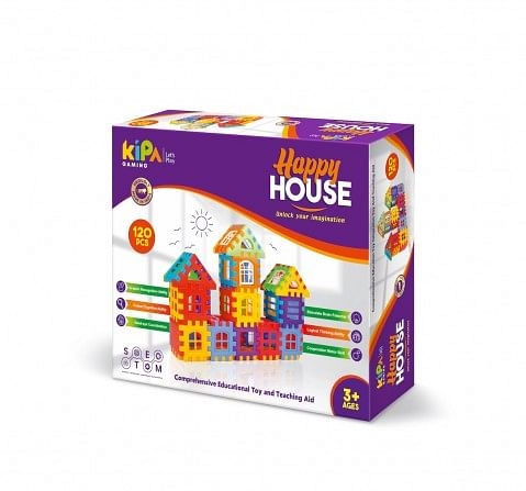 Kipa Happy House 120 pieces Building Block Set Multicolor 3Y+