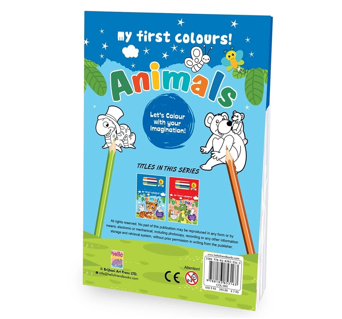 Hellofriend Books My Bumper Animal Colouring Book for kids Multicolor 4Y+