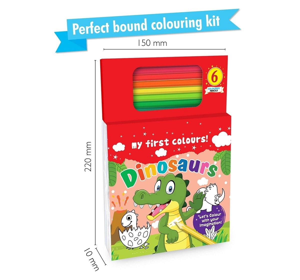 Hellofriend Books My Bumper Dinosaur Colouring Book for kids Multicolor 4Y+