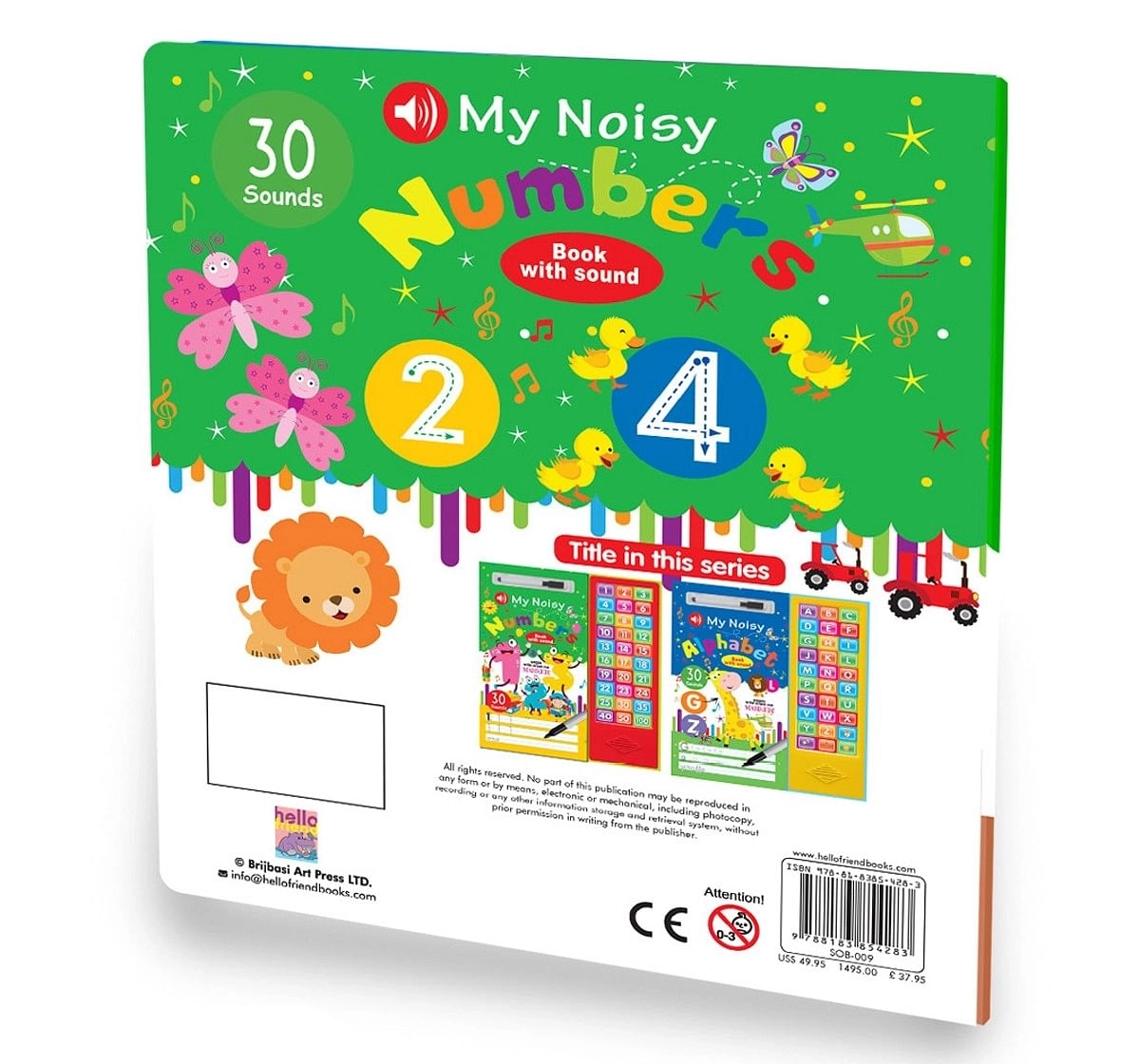 Hellofriend Books My Numbers Sound Book Multicolor 4Y+