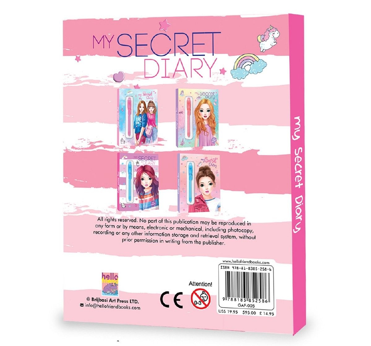 Hellofriend Books My Secret Diary Multicolor 5Y+