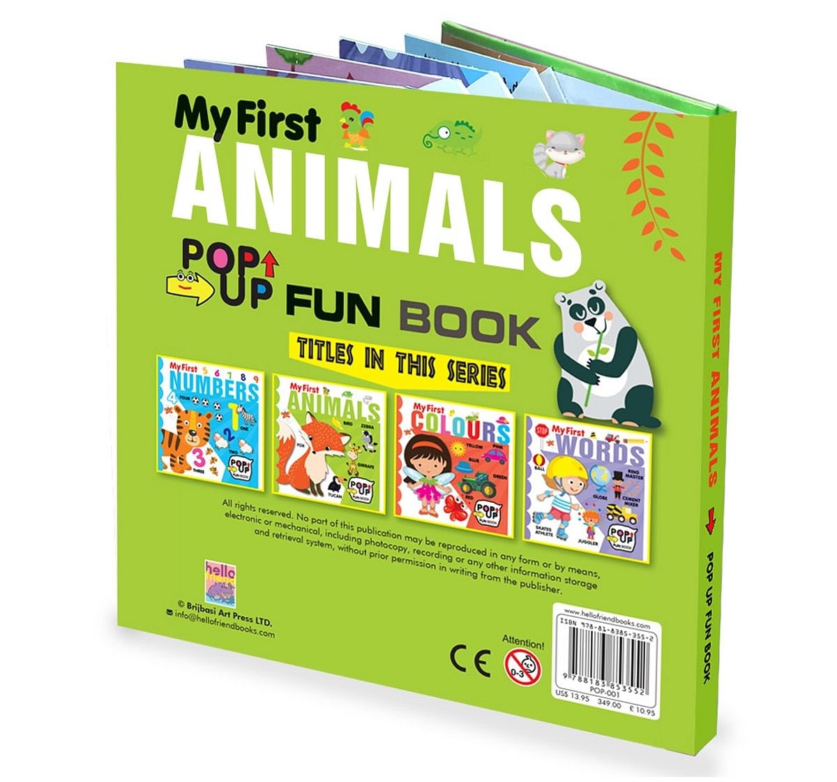 Hellofriend Books My First animals POPUP Book Multicolor 5Y+