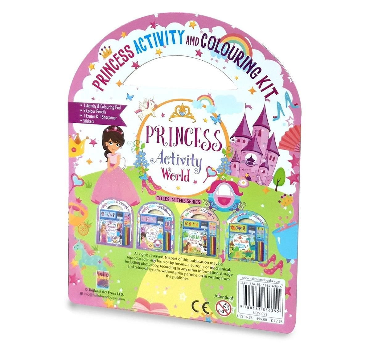 Hellofriend Books Princess Activity and Colouring Kit Hard Cover Multicolor 4Y+