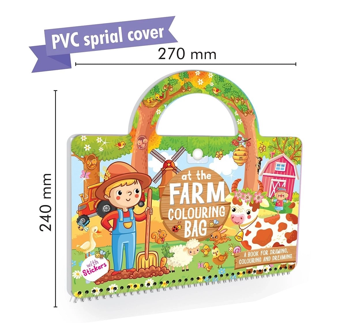 Hellofriend Books My Handle Farm Colouring Bag Soft Cover Multicolor 4Y+