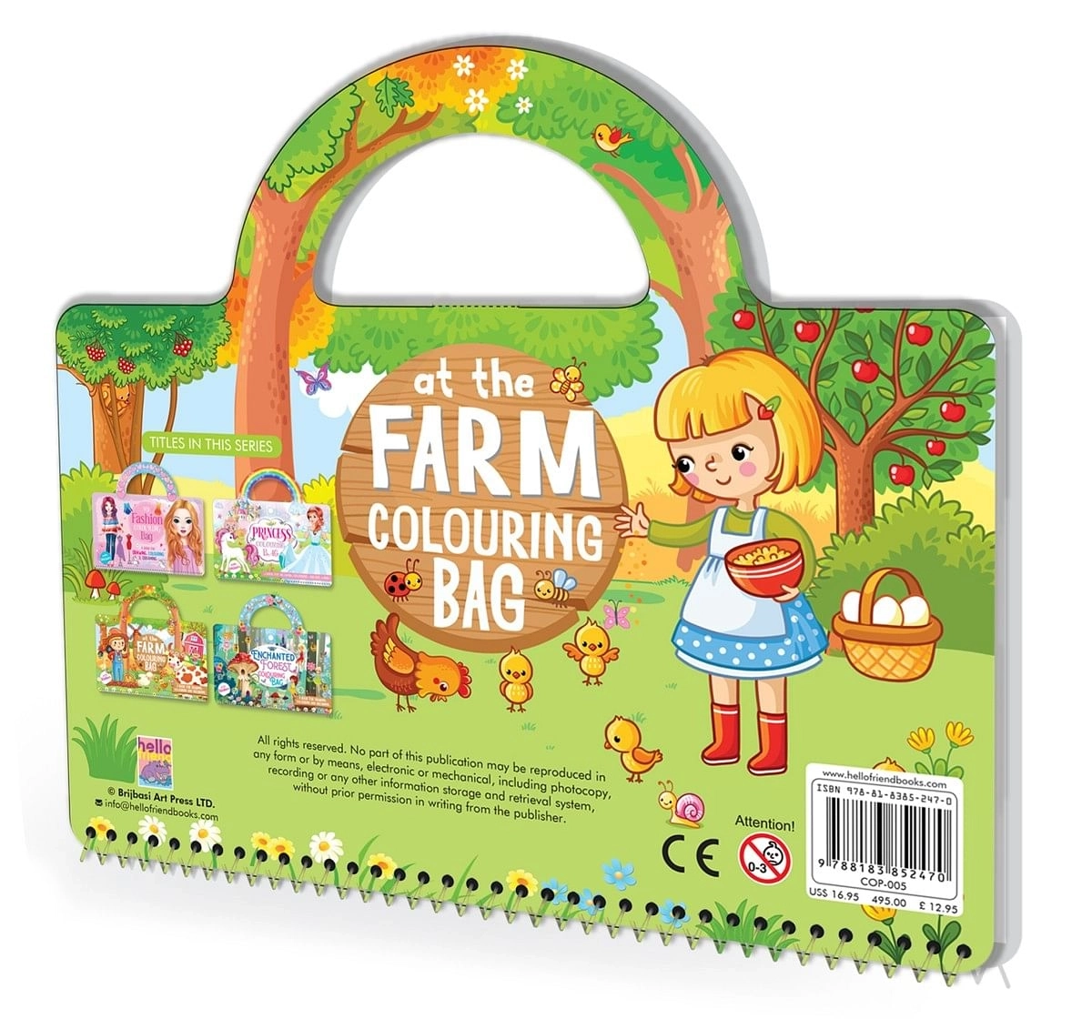 Hellofriend Books My Handle Farm Colouring Bag Soft Cover Multicolor 4Y+