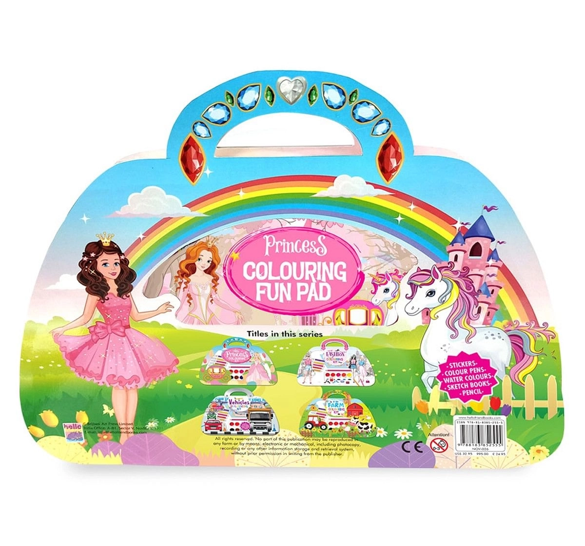 Hellofriend Books Princess Colouring Kit Hard Cover Multicolor 4Y+