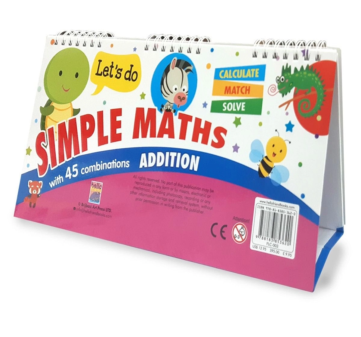 Hellofriend Books Simple Math Fun Calender Hard Cover Multicolor 3Y+