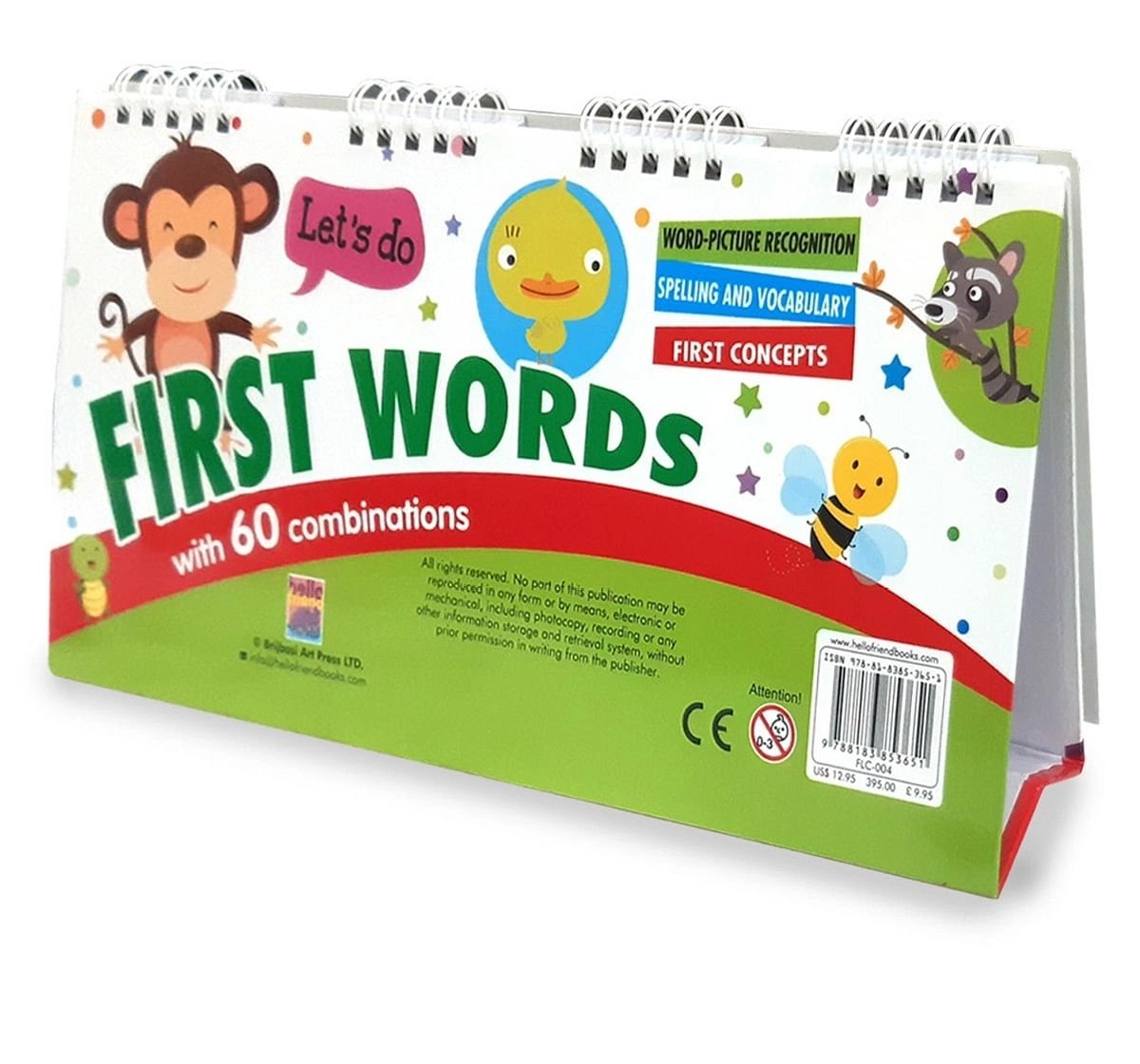 Hellofriend Books First Words Fun Calender Hard Cover Multicolor 3Y+