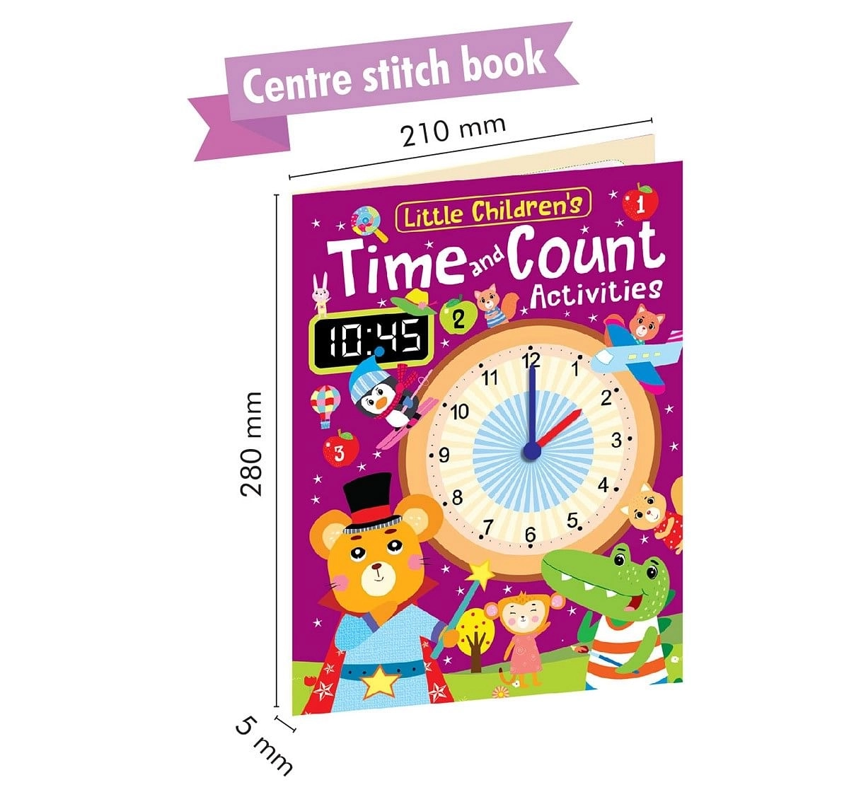 Hellofriend Books Time Count Book Soft Cover Multicolor 3Y+