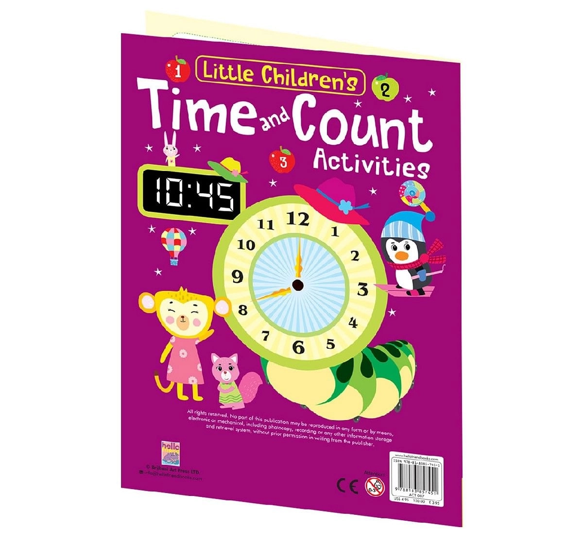 Hellofriend Books Time Count Book Soft Cover Multicolor 3Y+