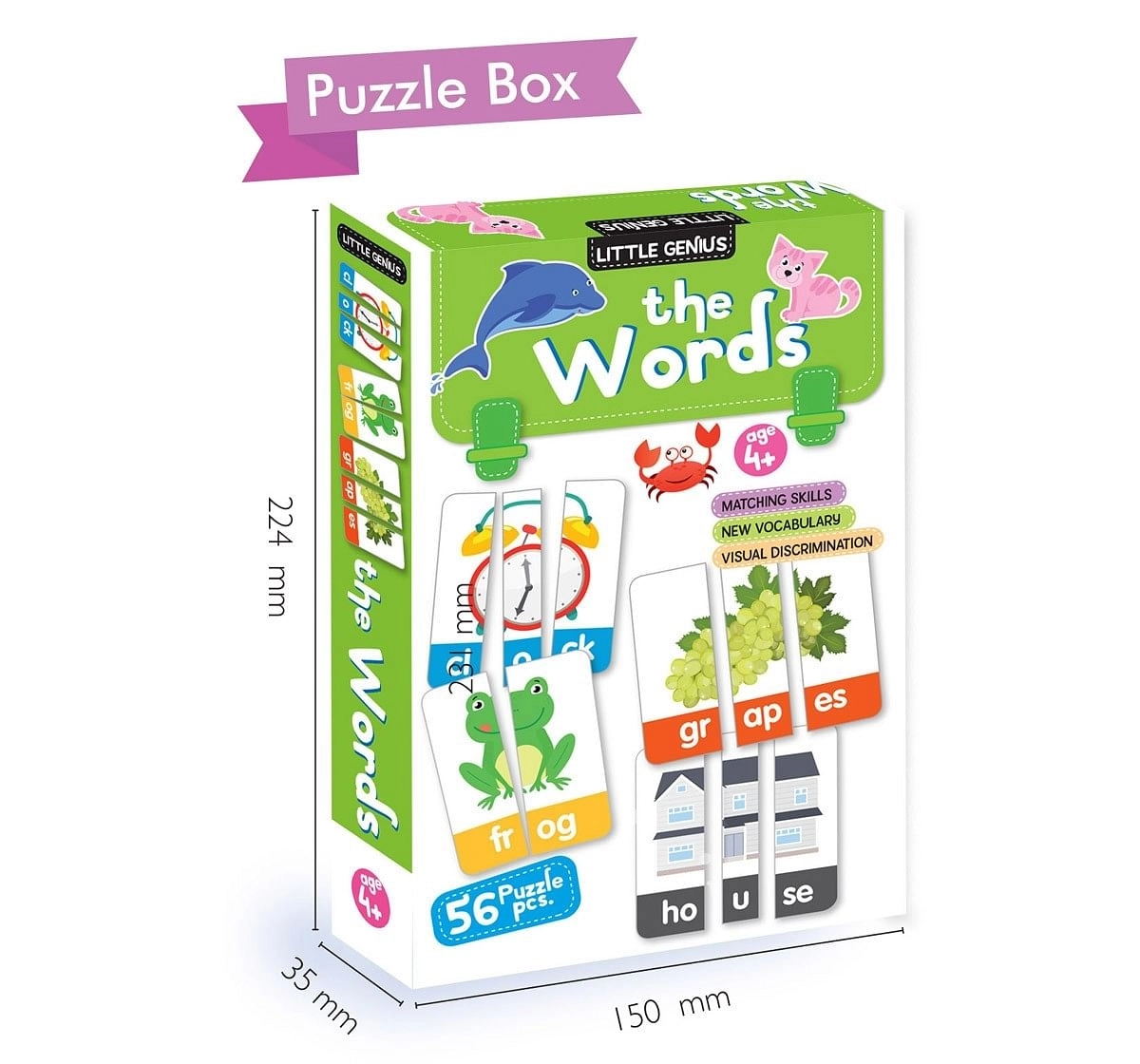 Hellofriend Books The Words Puzzle Hard Cover Box Multicolor 4Y+