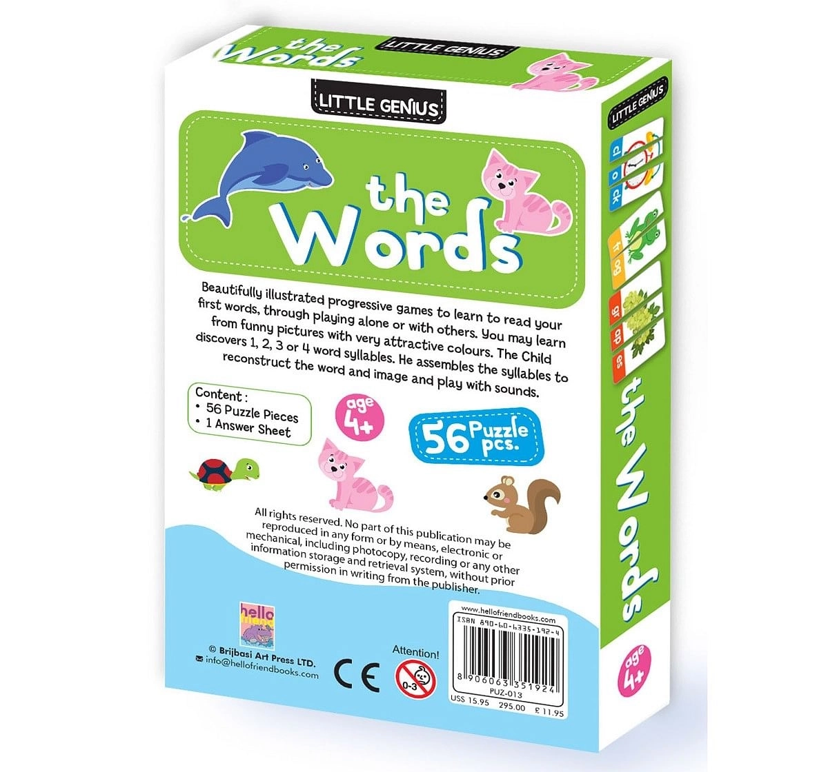 Hellofriend Books The Words Puzzle Hard Cover Box Multicolor 4Y+