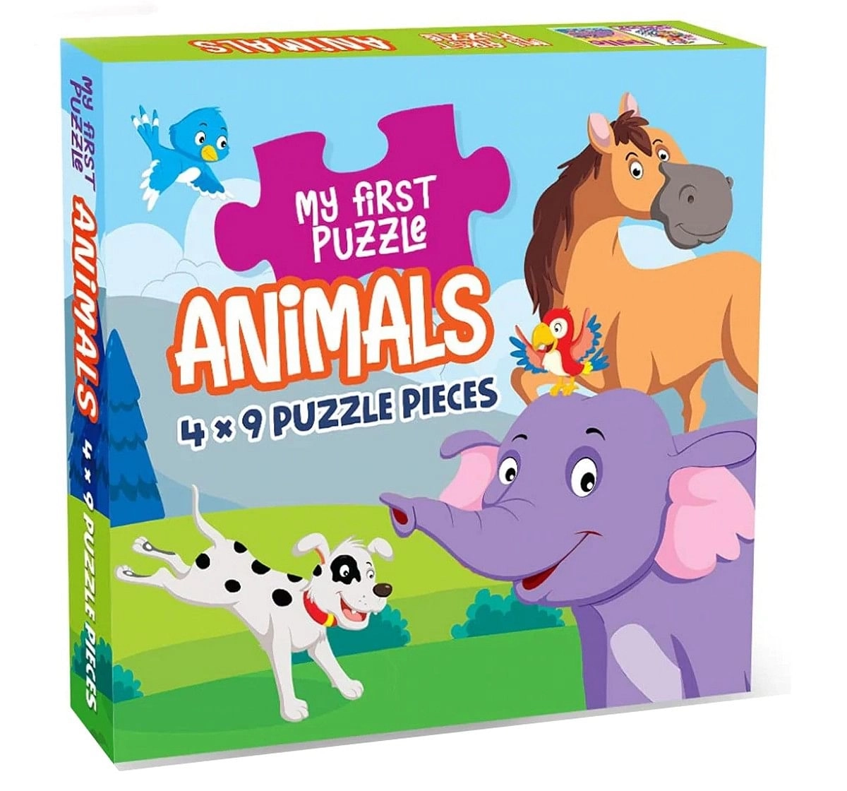 Hellofriend Books My First Puzzle Animals Hard Cover Box Multicolor 5Y+