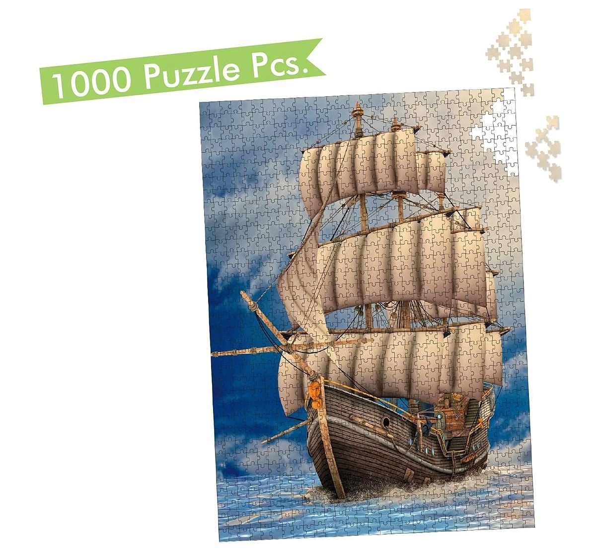 Hellofriend Books 1000 Pieces ShipSailor's Pride Puzzle Box Hard Cover Box Multicolor 5Y+