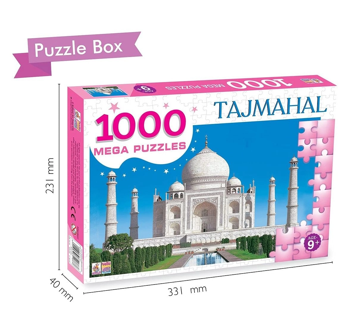 Hellofriend Books 1000 Pieces Tajmahal Puzzle Box Hard Cover Box Multicolor 5Y+