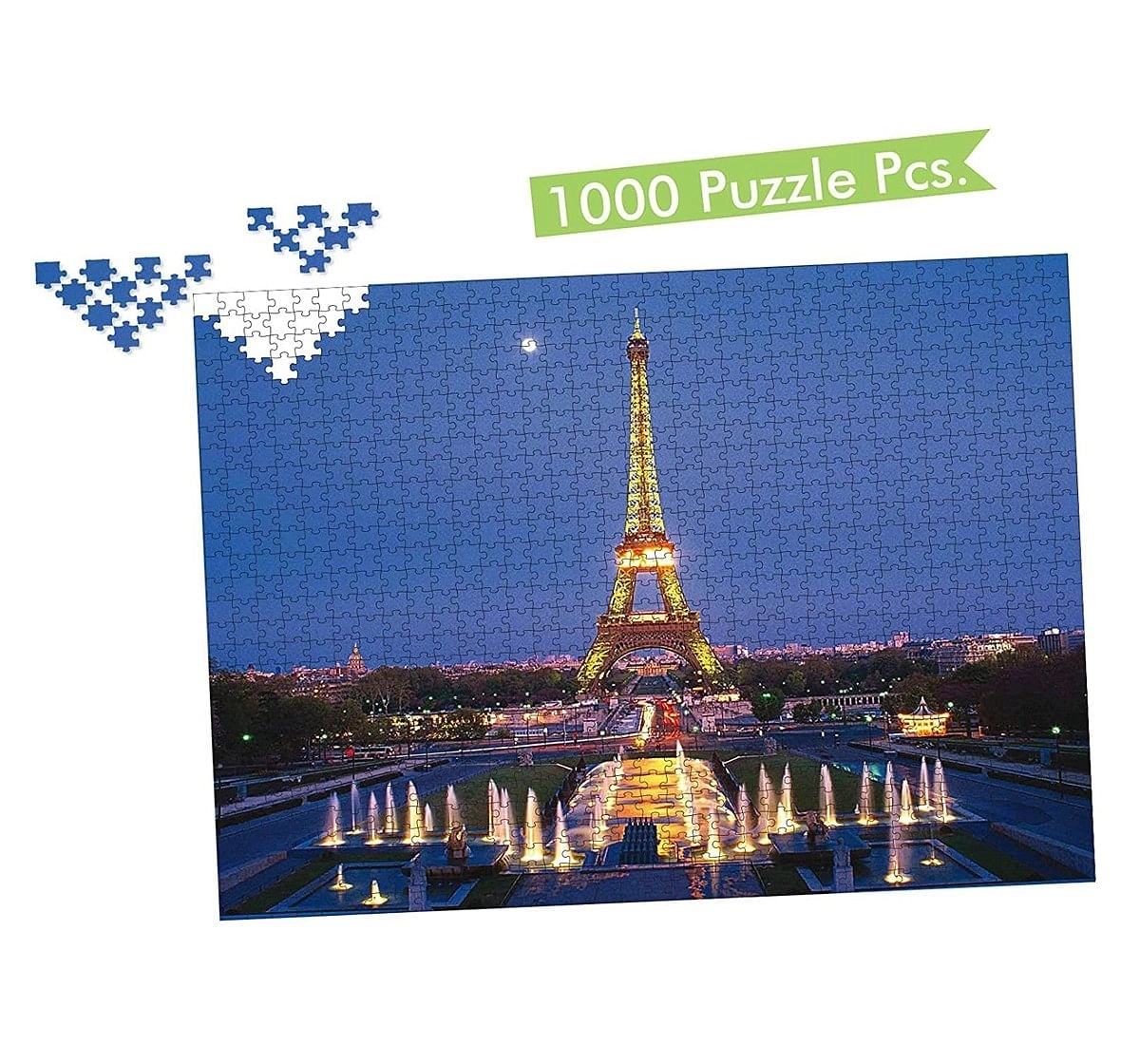 Hellofriend Books 1000 Pieces Eiffel Tower Puzzle Box Hard Cover Box Multicolor 5Y+