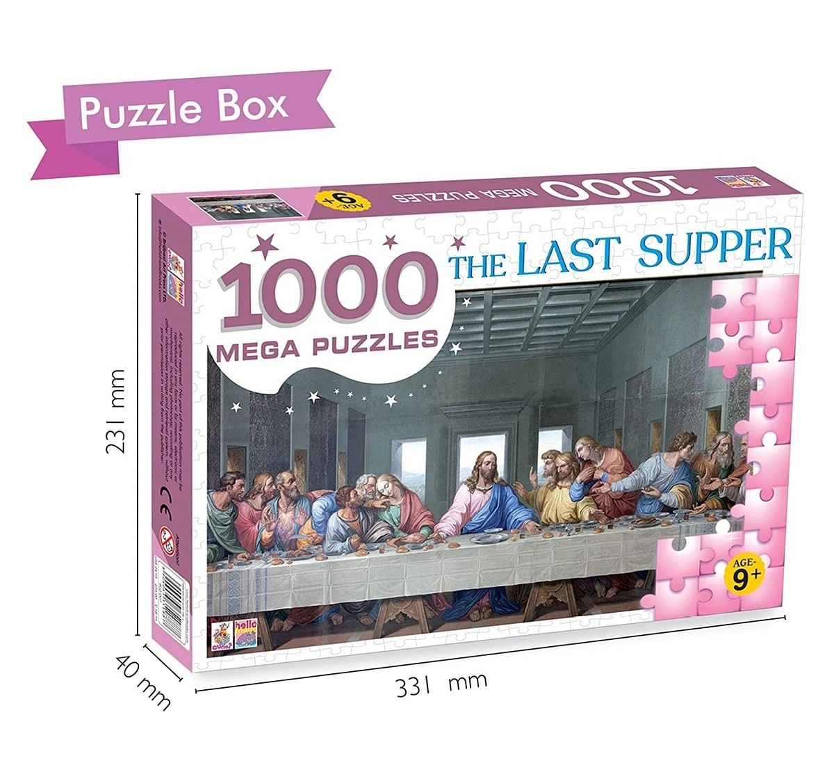 Hellofriend Books 1000 Pieces The Last Supper Puzzle Box Hard Cover Box Multicolor 5Y+