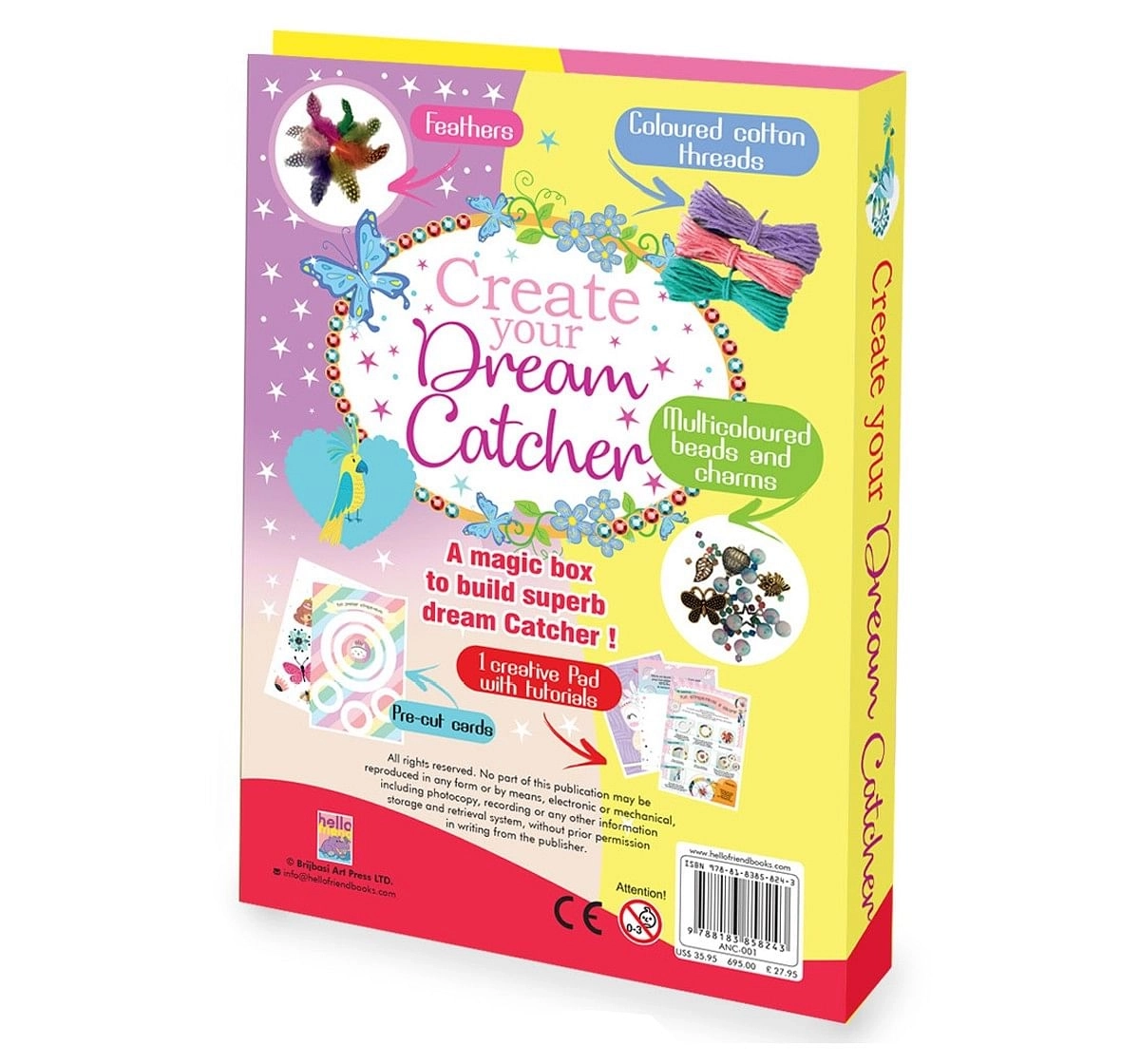 Hellofriend Books Doodle Art Dream catcher Hard Cover Folder Multicolor 6Y+