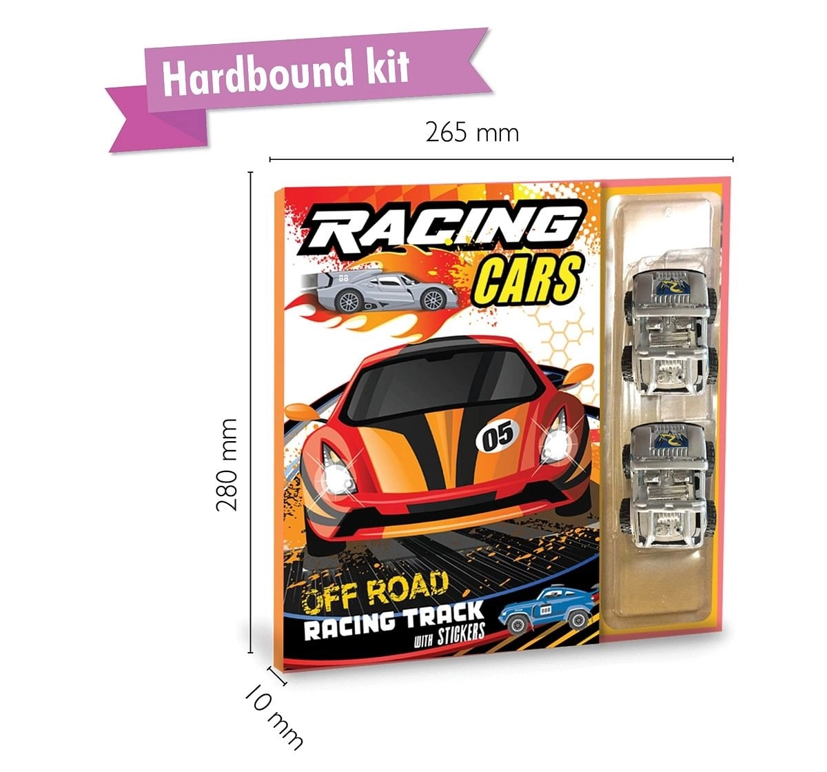 Hellofriend Books Racing Car Off Road Racing Track Hard Cover Multicolor 4Y+