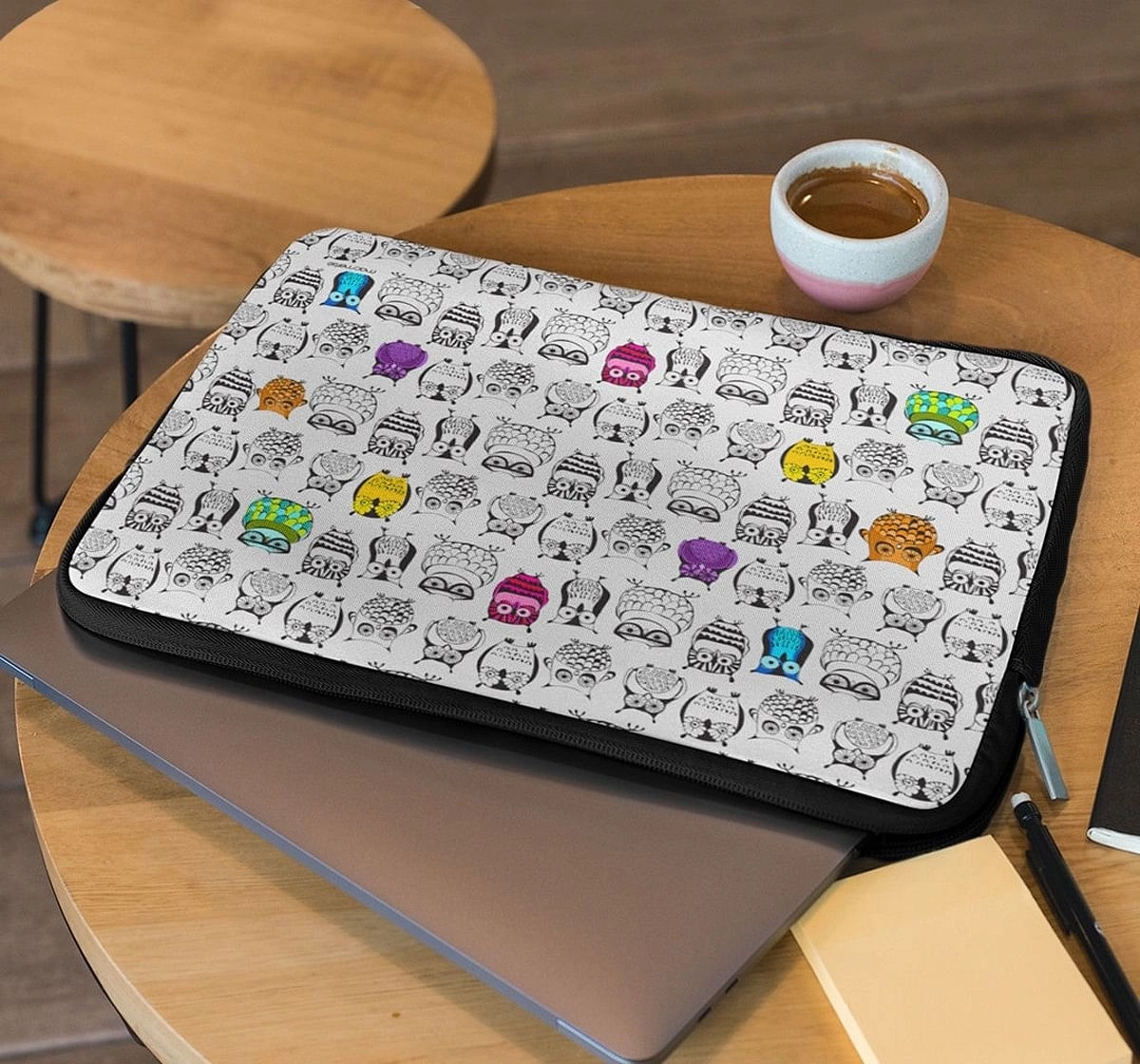 Macmerise Owl Art Laptop Cover Multicolor 12Y+
