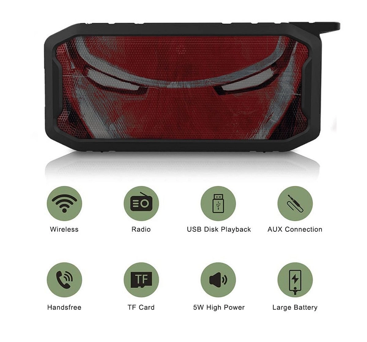 Macmerise Charcoal Art Iron man Speakers Multicolor 12Y+