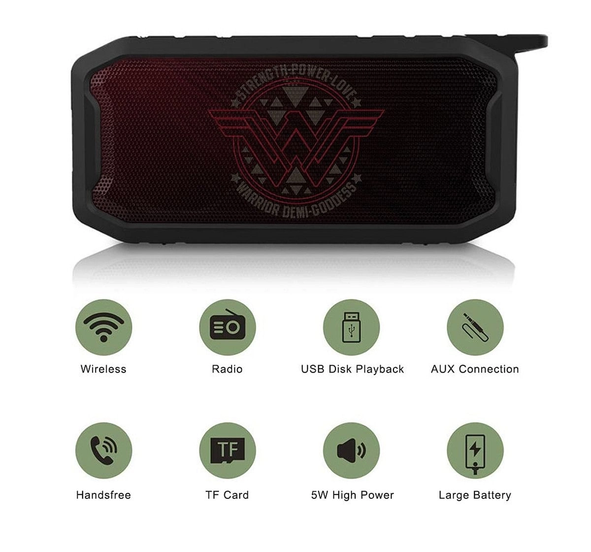 Macmerise Wonder Woman Stamp Speakers Multicolor 12Y+
