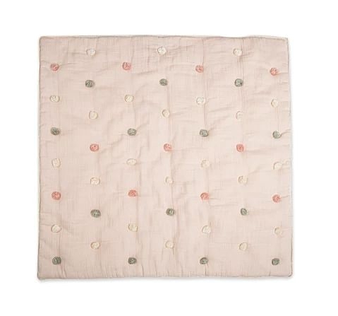 Crane Baby Parker Collection Pom Pom Blanket0+ Years Pink