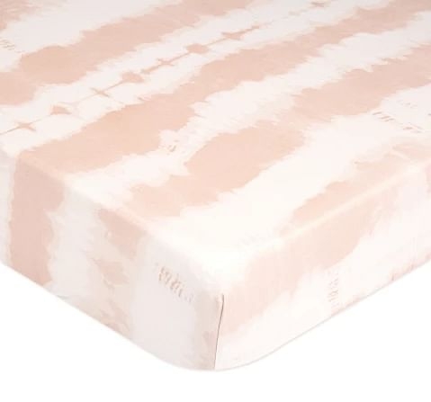 Crane Baby Parker Collection Crib Sheet TieDye0Y+ Pink