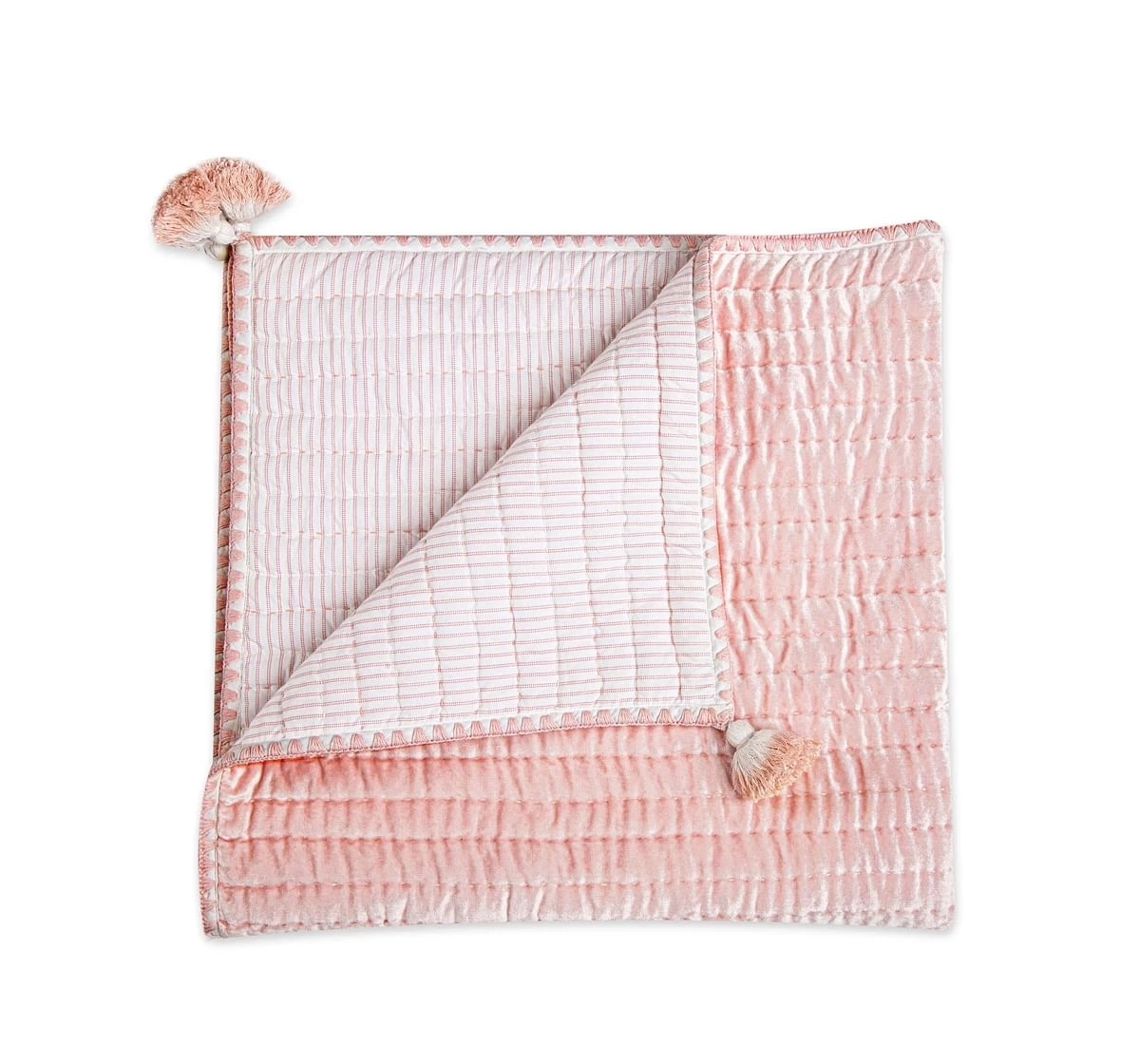 Crane Baby Parker Collection Quilted Blanket0Y+ Pink