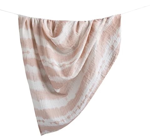 Crane Baby Parker Collection Muslin Swaddle TieDye 0Y+ Pink